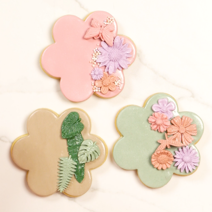 Let's Make Beginner-Friendly Floral Fondant Cookies