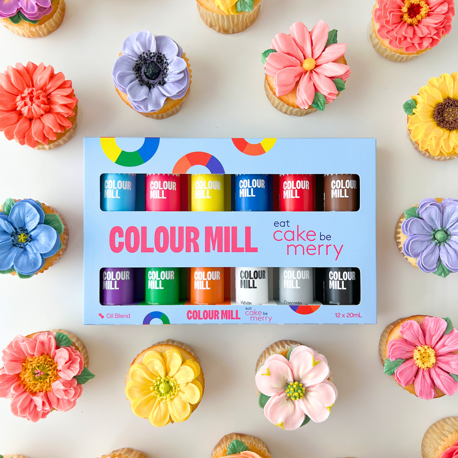 Eat Cake Be Merry x Colour Mill Oil Blend oil-based food colouring 12 pack